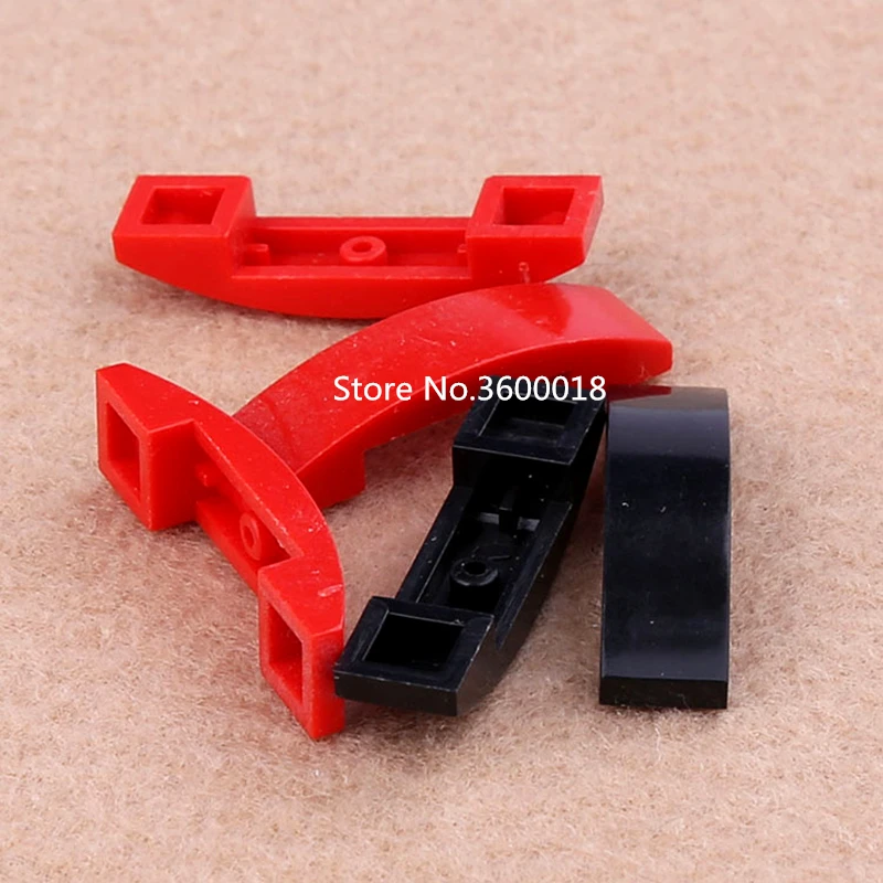 

15Pcs/lot 4 x 1 Double No Studs Arc Hyperbolic brick compatible 93273 MOC Bricks DIY blocks toys for childrens