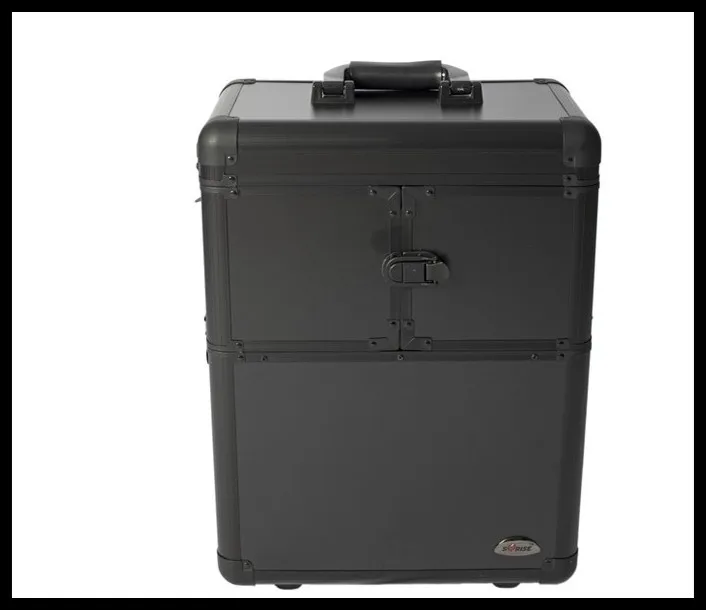 Бесплатная доставка DHL Профессиональный косметический чемодан тележка