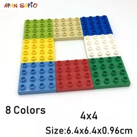 diy building blocks big size 4x4 3pcslot 8colors educational building blocks brick toys for children compatible with brands