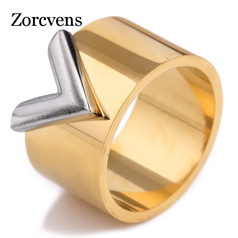 Модное женское кольцо от известного бренда zorcins ювелирные изделия двойной цвет