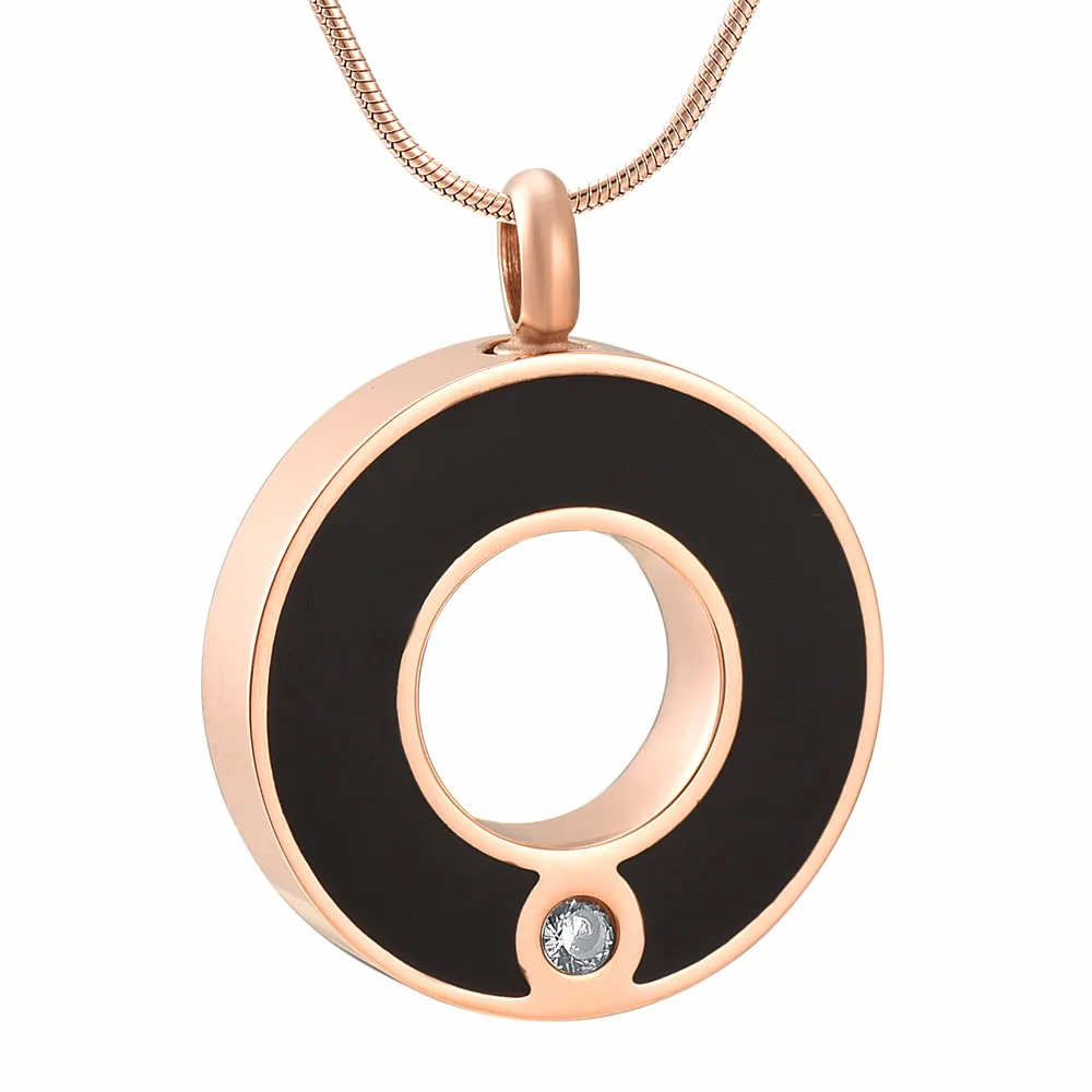8074 Круглый круглый из нержавеющей стали прах питомца Keepsake Memorila Urn ювелирных