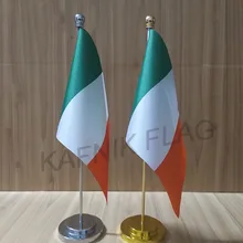 Кафник Ирландия Флаг для офисного стола с золотом или серебром