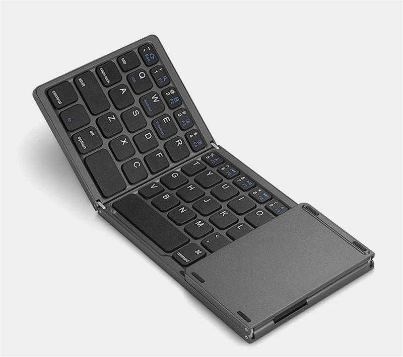 IMice портативная двухслойная Bluetooth клавиатура BT беспроводная Складная тачпад Клавиатура для IOS/Android/Windows ipad дорожная клавиатура