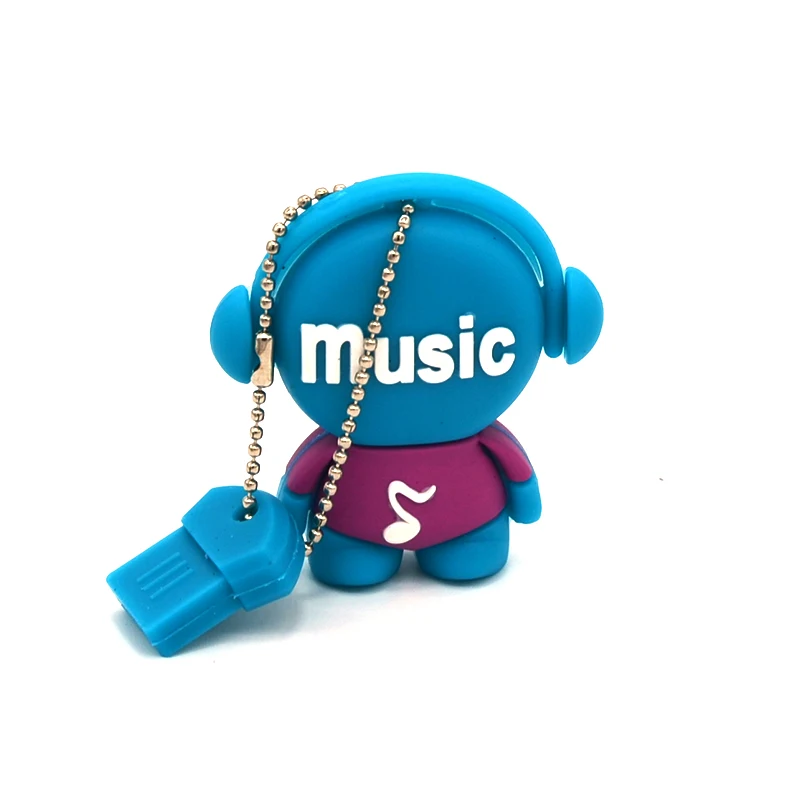 Флеш накопитель мультипликационный музыкальный человек 2 ГБ/4 ГБ/8 ГБ/16gb/32gb/64gb опт