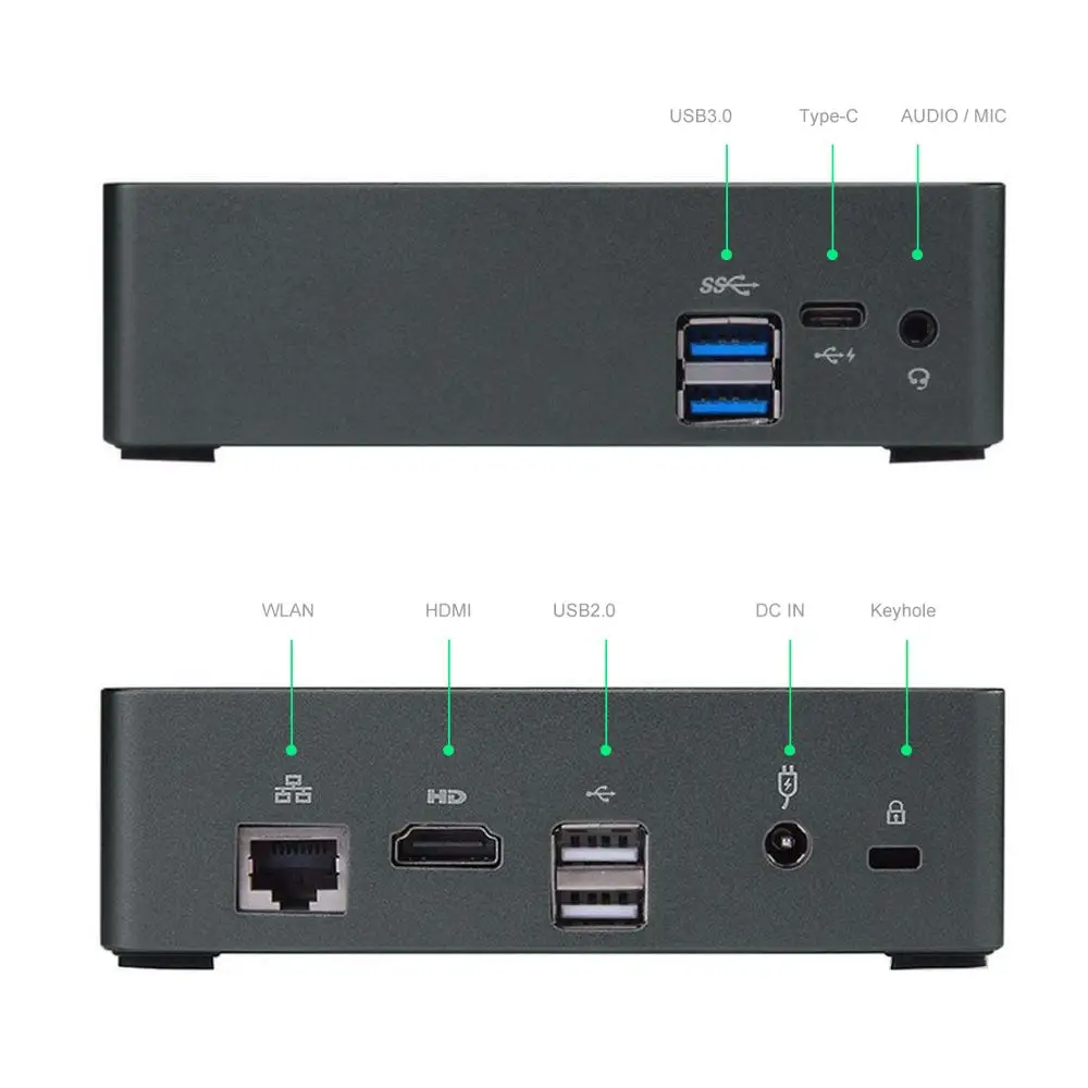 Супер Nuc Q8 мини ПК Intel i7 8550U Quad Core8 потоков UHD Graphics 620 Win10Pro Linux Ubunt Wifi DDR4 Мини компьютер