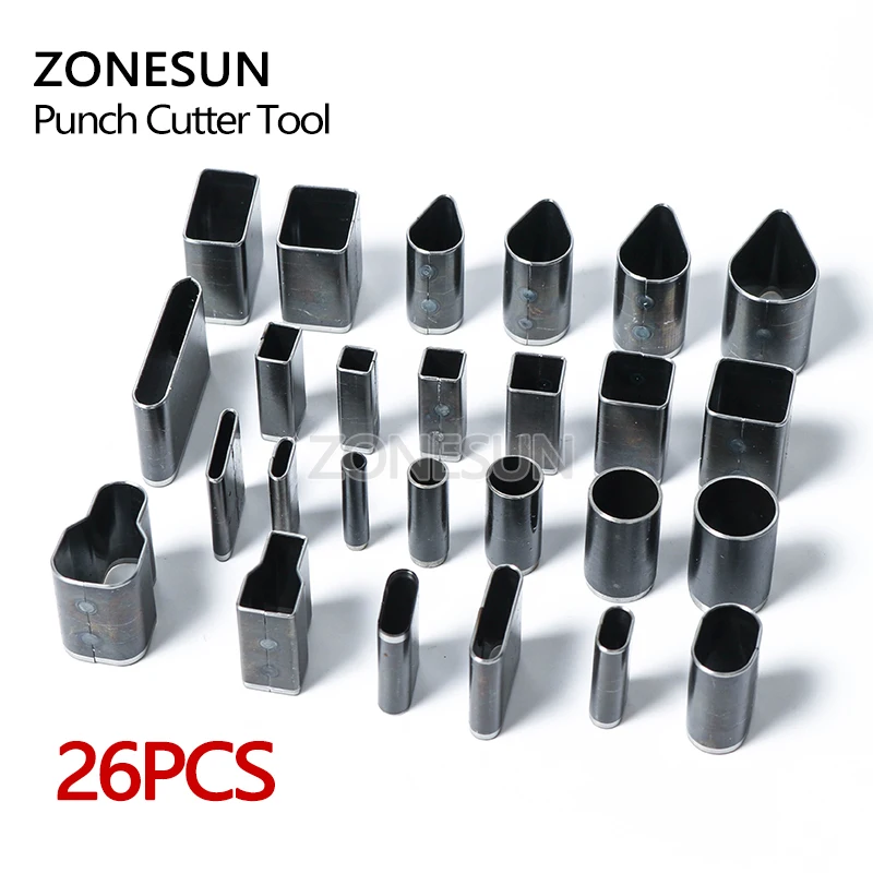 ZONESUN 52 шт. Высокоуглеродистая сталь Круглый дырокол для отверстий сделай сам