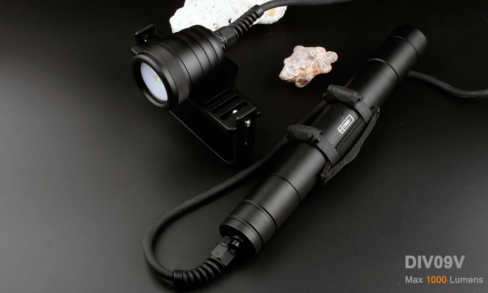 NITESUN DIV09V Дайвинг Фонарь для телефона CREE XM-L2(U4) 6500K светодиодный Макс 1000 люмен подводный 150 м Водонепроницаемый Подводное плавание свет