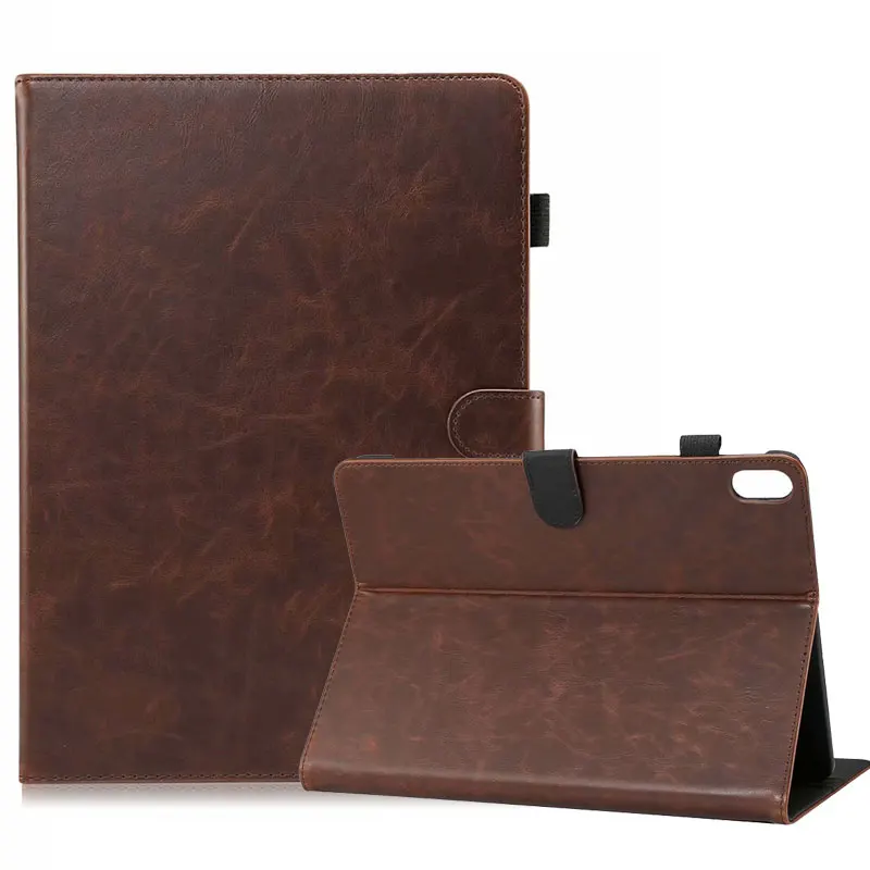 dark brown Чехол для iPad Pro 11, Ретро кошелек из искусственной кожи, флип-чехол, подставка для планшета, умный чехол, авто пробуждение, режим сна, для iPad Pro, 11 дюймов, чехол - Цвет: dark brown