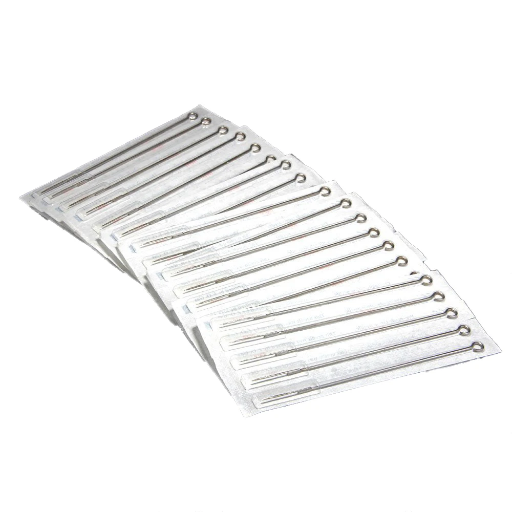 50 шт. профессиональные иглы для тату 9F изогнутые татуировки медицинский материал