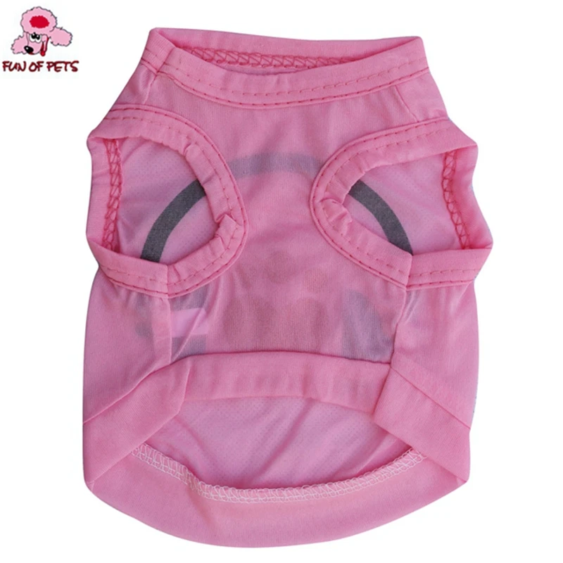 2017 новая мода лето Милая Розовая гарнитура шаблон жилет Щенок Одежда для