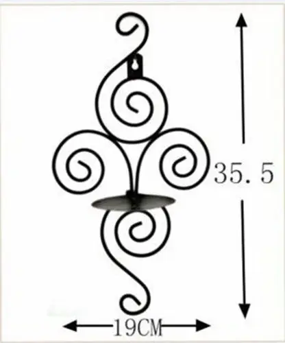 2 шт. металлического железа лампы в форме свечи Чай светильник подсвечник бра