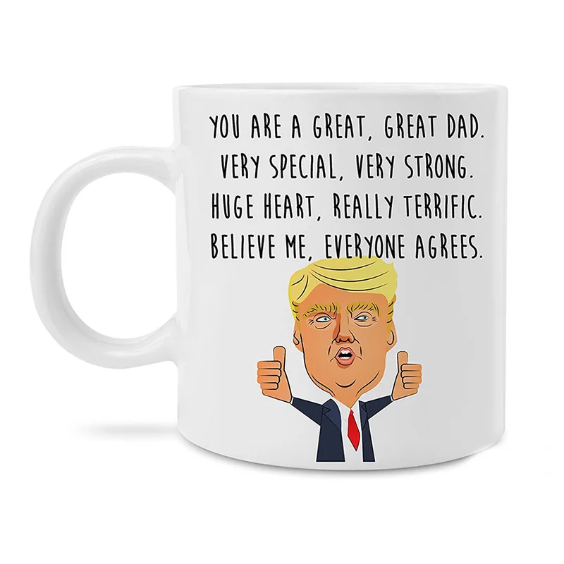 Забавные кофейные кружки с изображением отца Дональда Трампа керамическая чашка