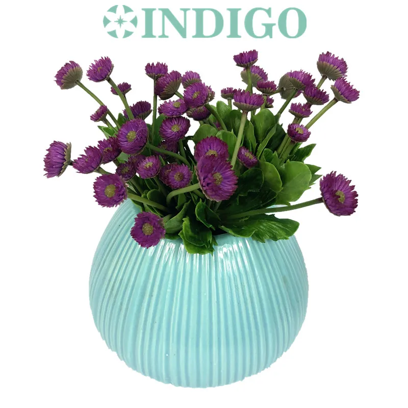 Индиго 5 цветов Фиолетовый Одуванчик пустыня искусственное растение украшение