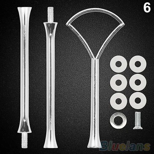 Silver Fan Shape6 Новинка, мульти-стиль, 2 или 3 уровня, тарелка с ручкой, свадебные тарелки, вечерние, столовая посуда, новинка, посуда для выпечки, тортов, магазин, три слоя, стойки для тортов - Цвет: Silver Fan Shape6