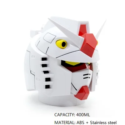 GUNDAM OUSSIRRO 400 мл креативный готовый плеер One GUNDAM Оптимус Прайм Бамблби Робот PC+ кружки из нержавеющей стали офисная водная винная чашка - Цвет: GUNDAM