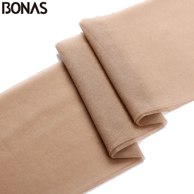 BONAS 6pcs/lot 15D High Waist Tights Women Spring Hollow Lace Style Pantyhose Seamless Hosiery Nylons Female Tights Solid Color