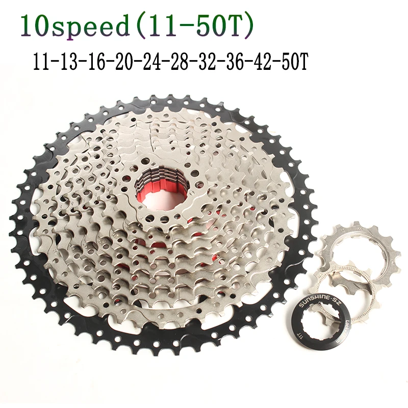10 Speed 11-50T Cassette 10s 20s 30s Freewheel For MTB Mountain Bike Bicycle Parts K7 XT SLX XO | Спорт и развлечения
