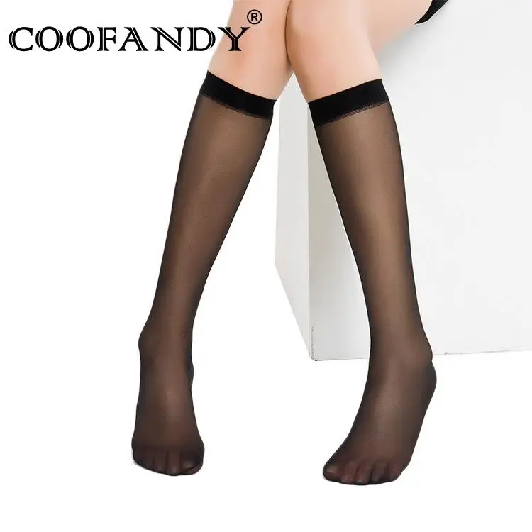 Wear Socks Knee Sheer Women Daily Solid Stocking High Casual | Женская одежда