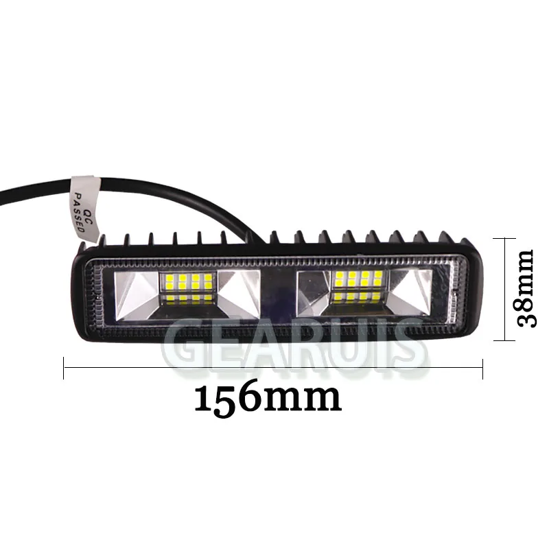 18 W Trabalho светильник бар com 3030 фишки для потока Ponto Do Feixe 1.4A рабочих DRL лампада luz para