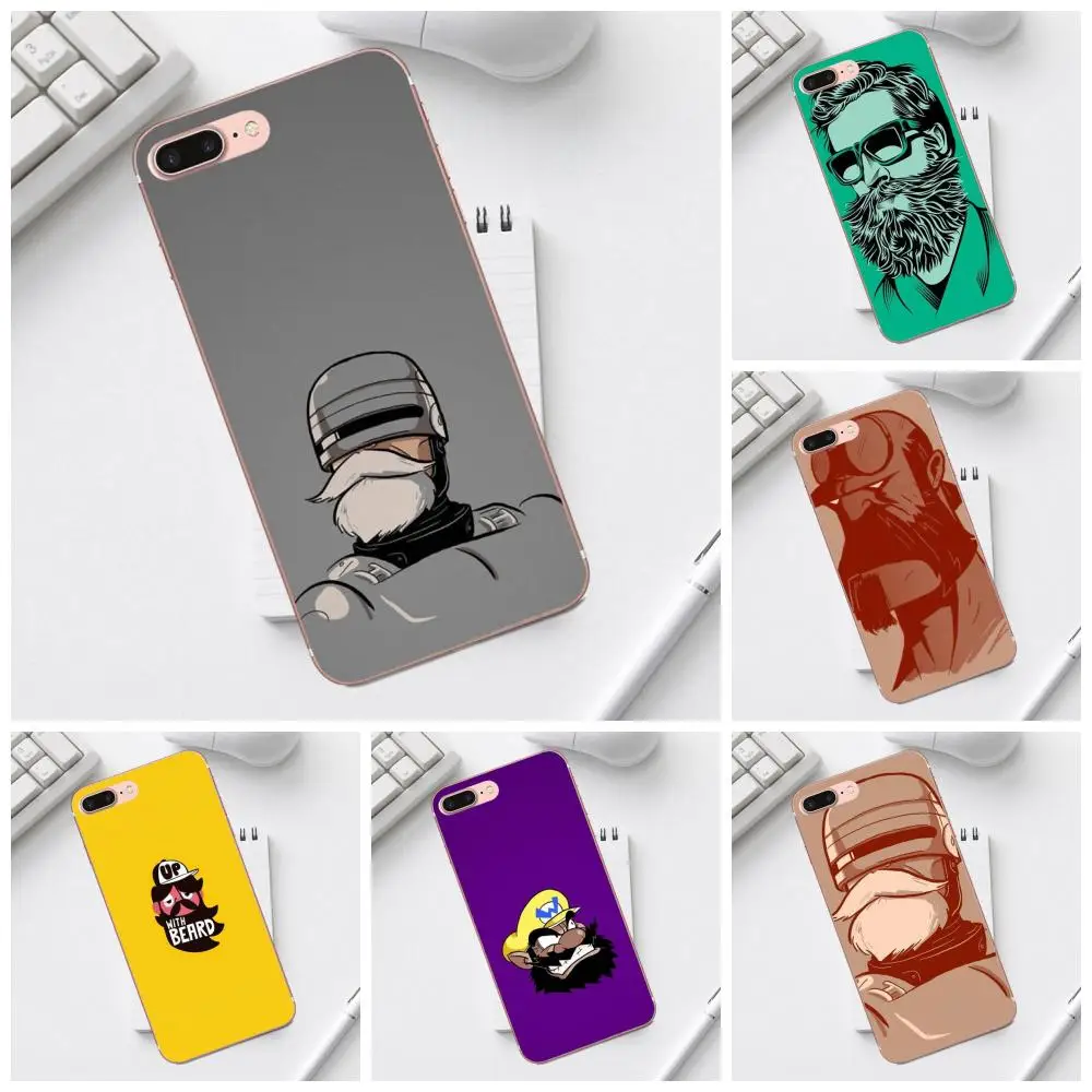 Крышки-чехлы из мягкого материала Qdowpz для Galaxy Alpha Core Prime Note 4 5 8 S3 S4 S5 S6 S7 S8 S9 mini edge Plus от Geek Bearded Artist.