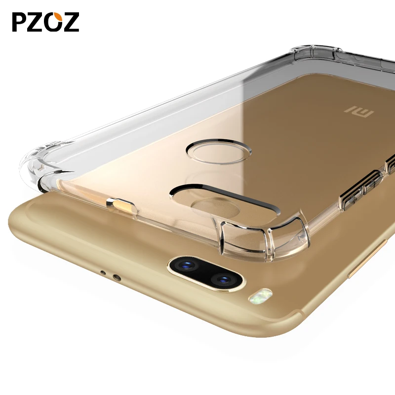 Чехол PZOZ для xiaomi mi a1 силиконовый роскошный мягкий ТПУ чехол a2 lite Противоударная