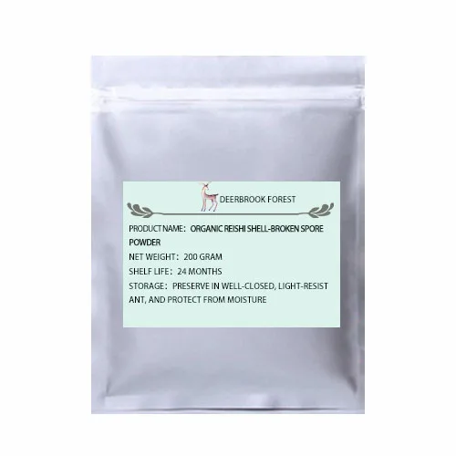 200g(7.06oz) USDA и СЕ сертифицированная Органическая Рейши shell-Сломанный Споровый порошок экстракт Ganoderma lucidum бактерии порошок - Цвет: 200g(7.06oz)