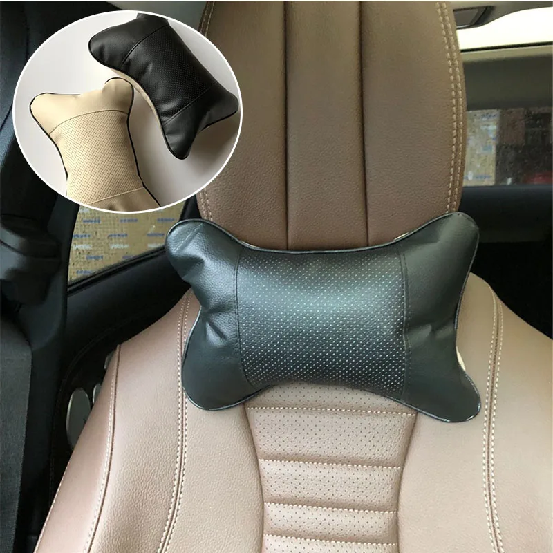 

2pcs Car neck pillows headrest case for FIAT 500 Tipo Punto Freemont Cross Coroma Panda Idea Palio