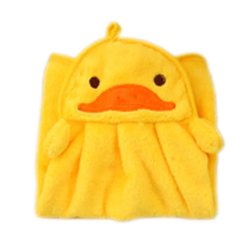 duck 30*20 см новые мягкие бархатные Мультяшные милые малыши Животные полотенце для рук/лица ежедневное использование ванной кухни полотенце для рук - Цвет: duck