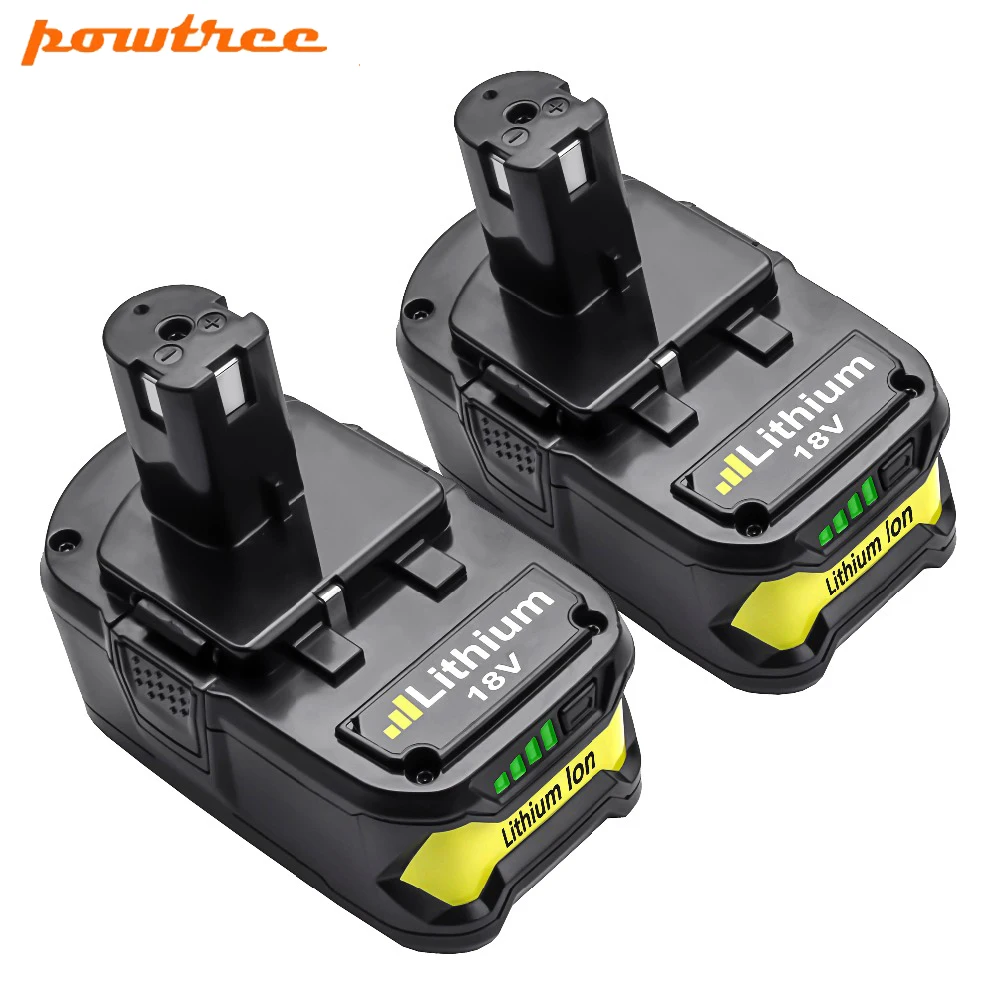 Аккумуляторная батарея Powtree 18 в 4000 мАч для Ryobi Li Ion P108 P 108 аккумулятор RB18L40 P2000 P310 BIW180