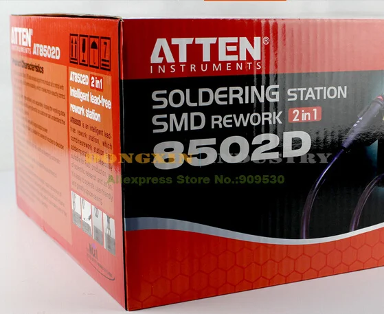 ATTEN 2in1 AT8502D Lead Free Soldering Station SMD Rework Hot Air Gun | Инструменты
