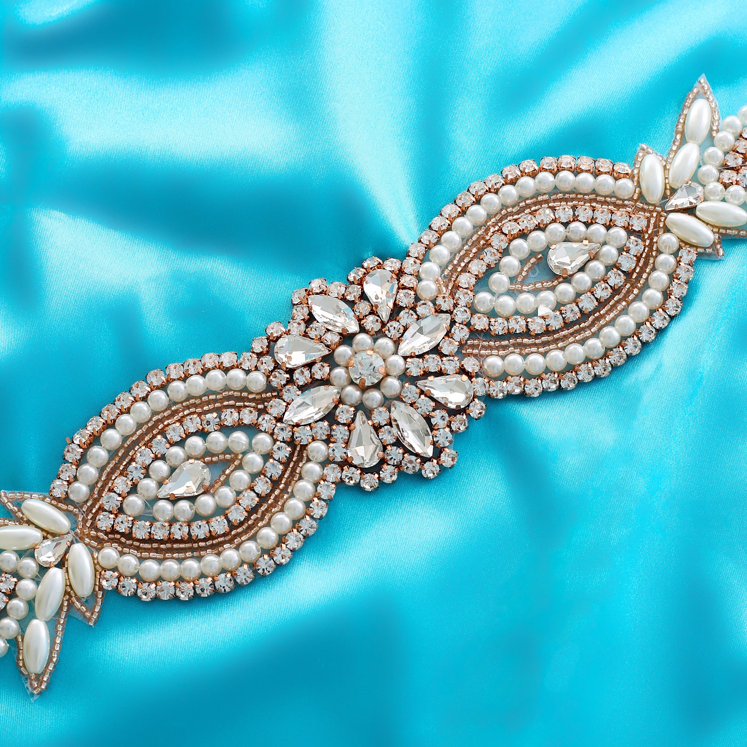 Серебро золото розовое Кристальные Стразы для аппликации бисерные гладить на