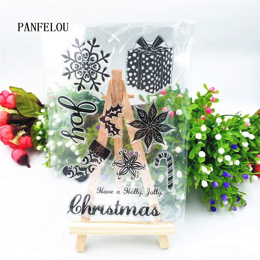 PANFELOU Пасхальный Подарочный пакет прозрачный силиконовый штамп/печать DIY