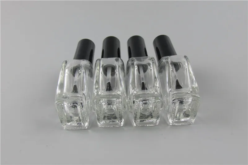 

DHL Free 200pcs/lot 10ml Empty HNail Polish Heart Shape Bottle &Small Brush Nail Art Container Glass Nail Oil Bottles