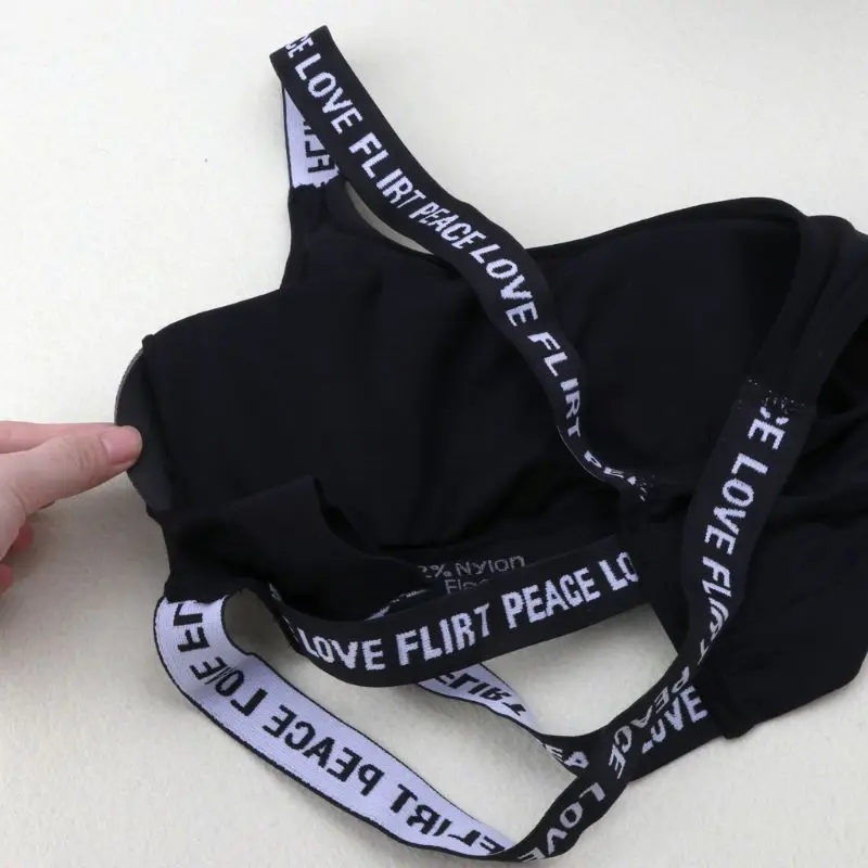 Хлопковый спортивный Спортивный бюстгальтер для девочек подростков нижнее