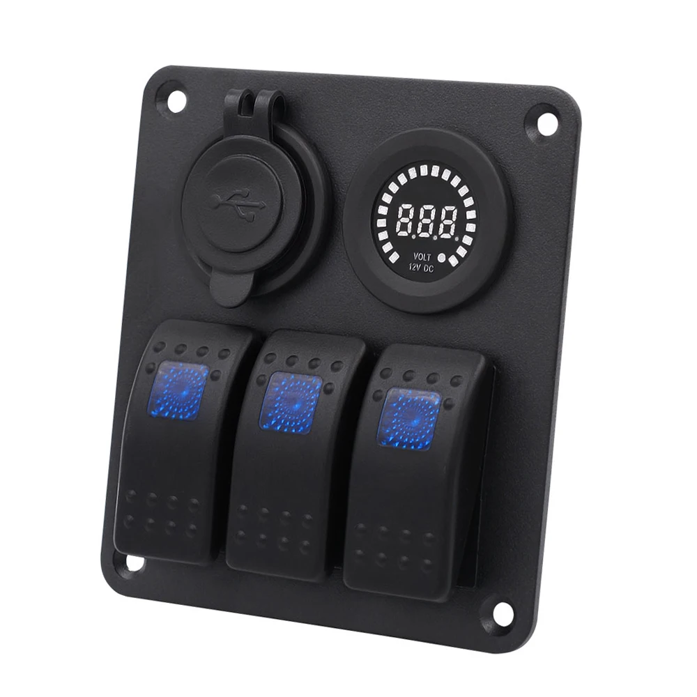 Автомобильное зарядное устройство DC12/24V белый сердечник двойной USB 3PN одиночный