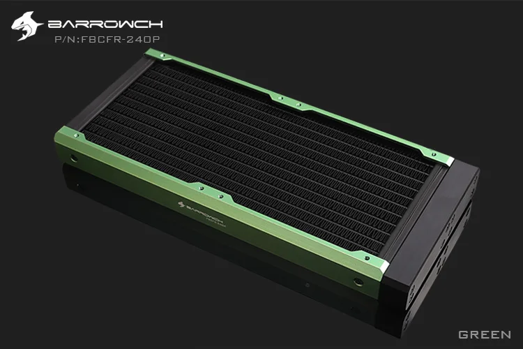 BARROWCH 240 мм радиатор POM/акриловое издание модульный Хамелеон рыбы съемный мульти-красочный FBCFR-240 новое поступление - Цвет лезвия: Green POM