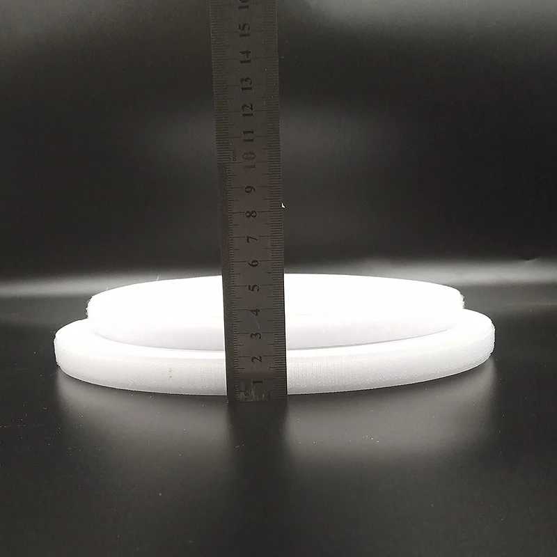 16mm white 16/25/30/40/50/100 мм* 1 м/пара черный, белый цвет лента-липучка «Magic Tape» крюк и петля Самоклеящиеся Застежки ленты без клея швейные принадлежности - Цвет: 16mm white
