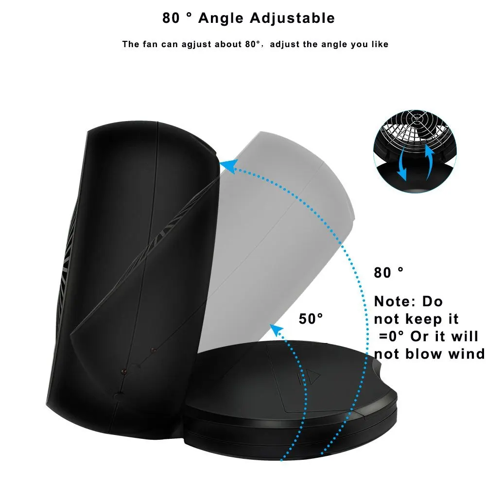 Новый 6 дюймовый Настольный портативный вентилятор стильный регулируемый