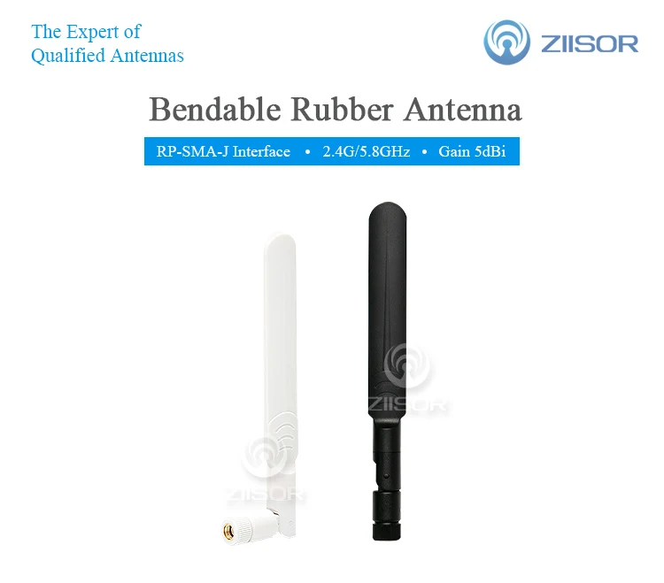 2,4 ГГц 5,8 ГГц двухдиапазонная антенна wifi роутер Antena wifi 5dBi Сгибаемая 90 ° Omni RP SMA Female 2400 м 5800 м антенна
