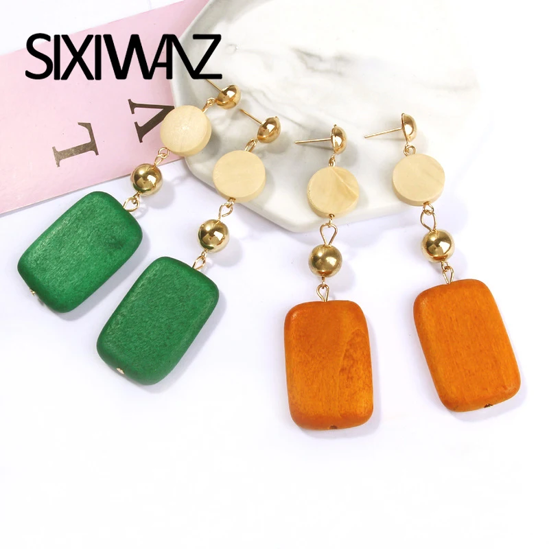 Горячая Распродажа свадебные богемные Висячие Серьги Brincos длинные серьги