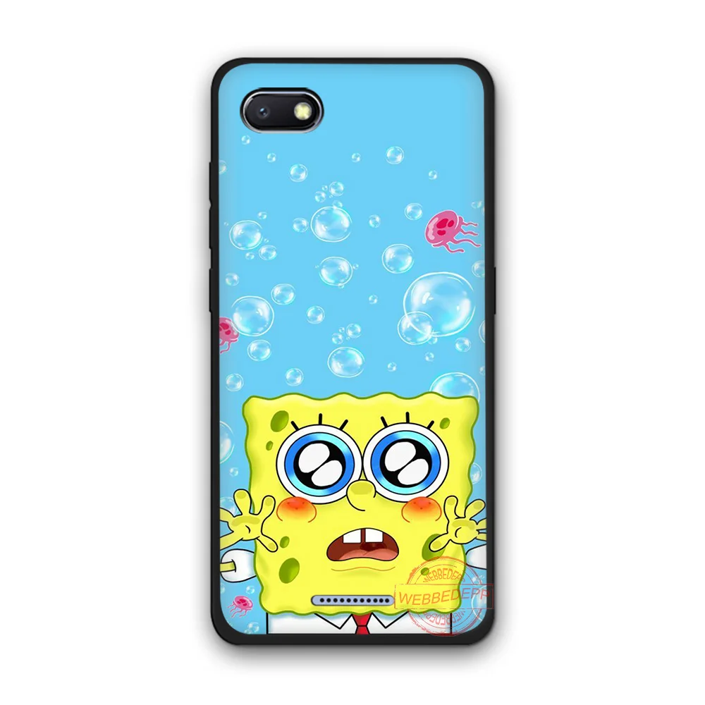 WEBBEDEPP &quotГубка Боб&quot TPU чехол для телефона чехол-накладка Redmi Note 6Pro 7Pro 4A 4X 5 5A 6A 8A 7 S2
