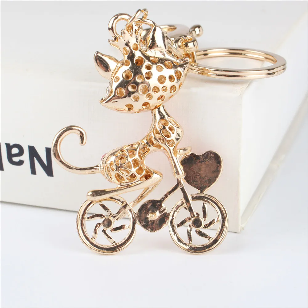 Брелок с подвеской в виде велосипеда лисы|key chain accessories|key chainkeyrings gifts |