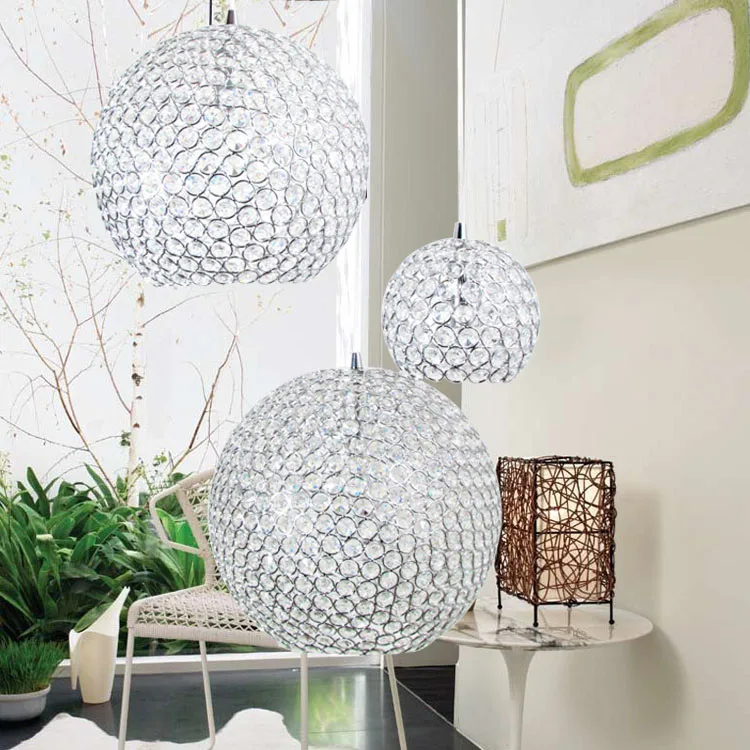 Современный минималистичный светодиодный светильник с кристаллами в спальню