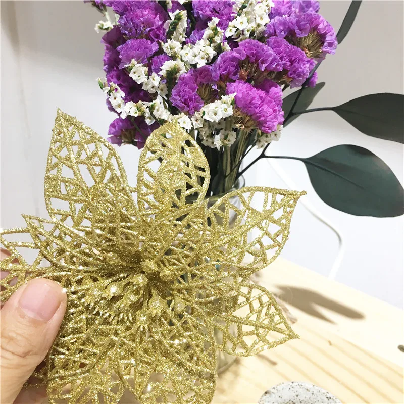 Искусственные полые цветы 7-15 см красивое украшение подвесное на рождественскую