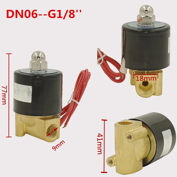 Бесплатная доставка Газ Вода Пневматический электромагнитный клапан воды