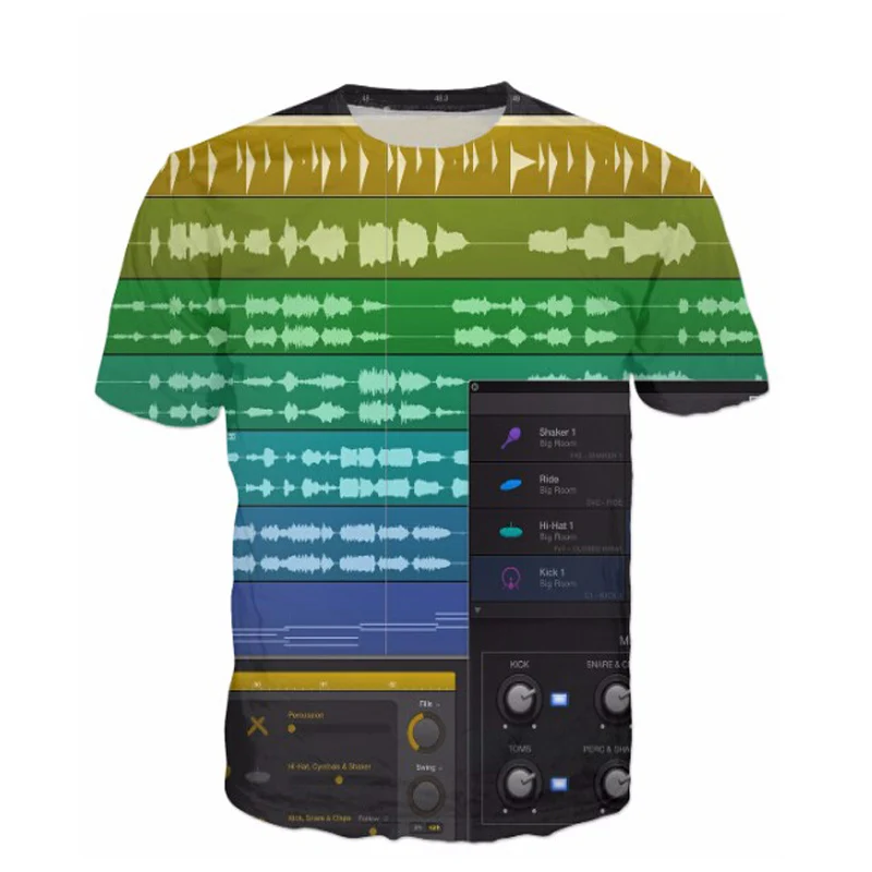 Новая модная футболка Ableton в реальном времени 3D сексуальные футболки топы для
