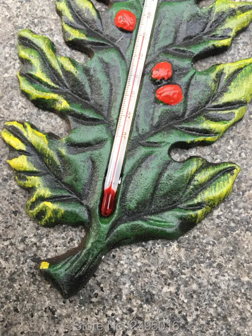 Разрисованный лист Уличный Термометр крепление на окна старая кантри винтажный