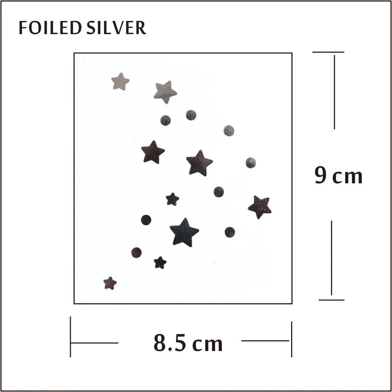 # F01 2 шт./компл. татуировки для декора лица нетоксичные и водонепроницаемые звезды