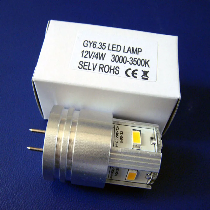 High quality 5630 12V 4W GY6.35 led lights high power 12v 4w G6.35 led lamps(free shipping 20pcs/lot)