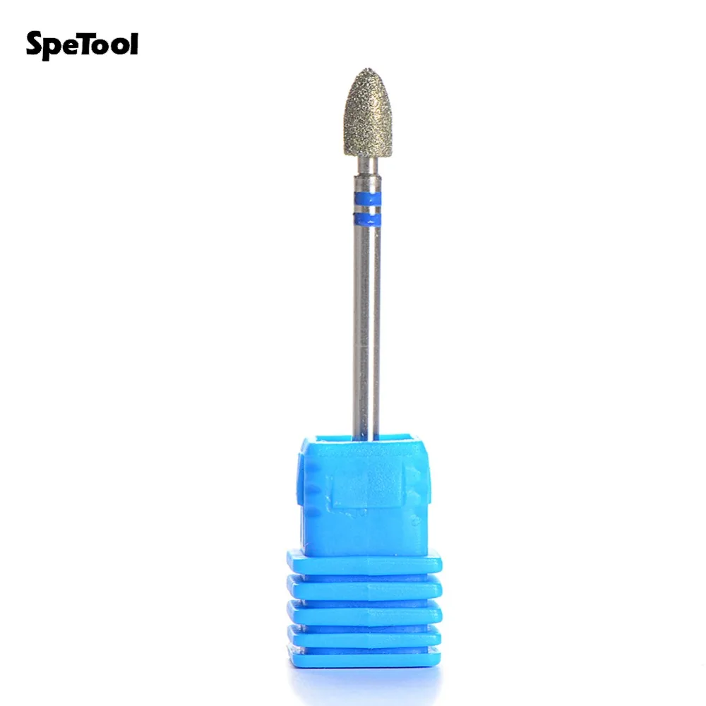 Алмазное сверло для ногтей SpeTool, 2 шт., 9 форм, роторное сверло, Электрический аксессуар для маникюра, инструмент для маникюра, педикюра